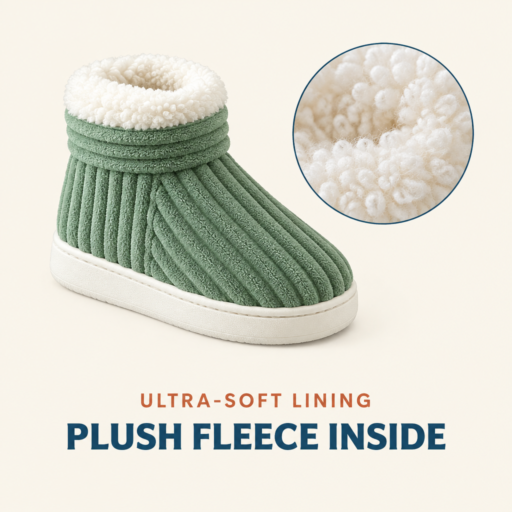 Close-up of the plush fleece lining