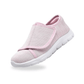Lightweight orthopedic shoes with adjustable straps over the instep, in pink, black, gray and beige