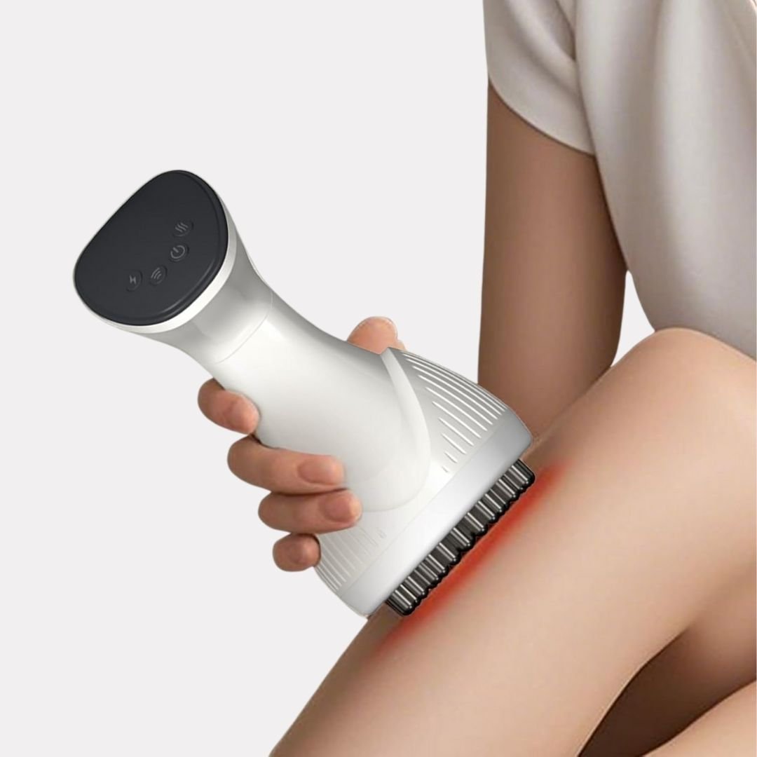 Electric foot massager with a broad platform where both feet rest flat