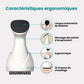 Electric foot massager with a broad platform where both feet rest flat