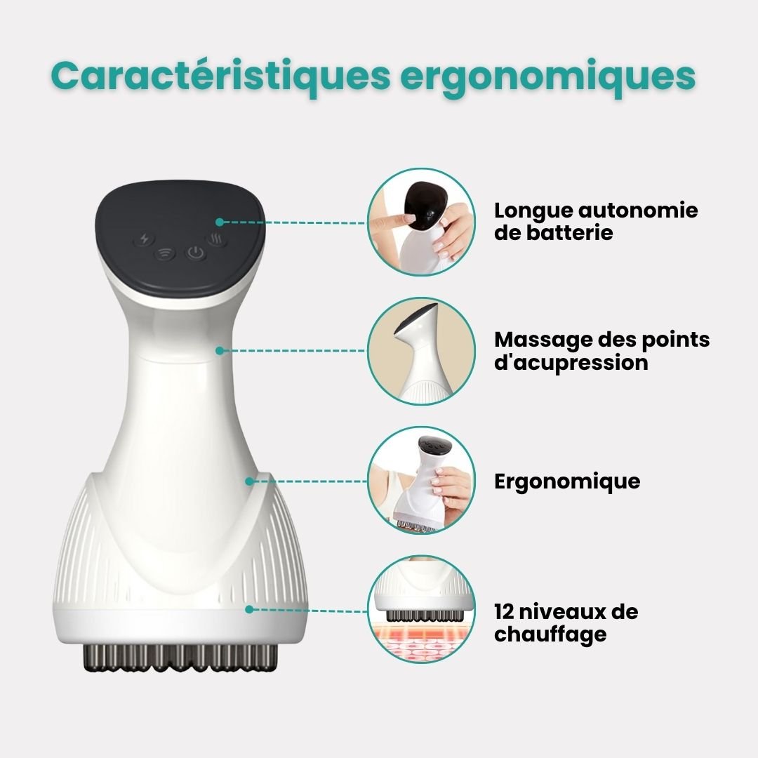 Electric foot massager with a broad platform where both feet rest flat