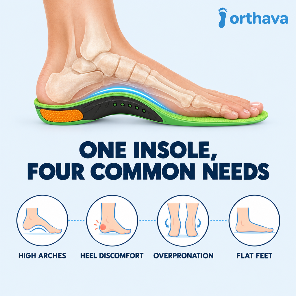 Built for flat feet, high arches, plantar fasciitis and heel pain