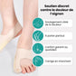 Lightweight correction sleeve worn over the bunion to realign the big toe