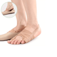 Silicone corrector cupping the big toe and the little toe bunion at once