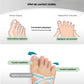 Silicone corrector cupping the big toe and the little toe bunion at once