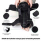 Adjustable night splint worn on the foot and calf to stretch the plantar fascia during sleep