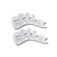 Toe straightener slipped under the claw toes to hold them flat