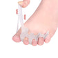Toe straightener slipped under the claw toes to hold them flat