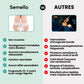 Soft discreet bunion corrector worn over the big toe joint inside a shoe