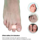 Adjustable claw toe corrector that straightens the curled toe inside the shoe