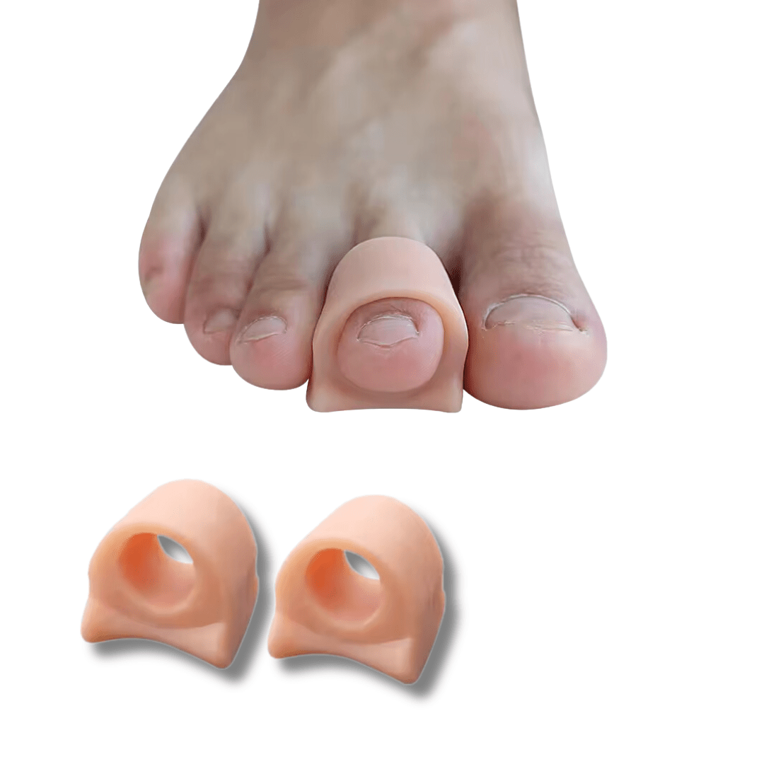 Adjustable claw toe corrector that straightens the curled toe inside the shoe
