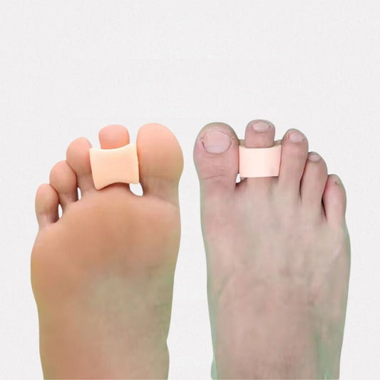 Adjustable claw toe corrector that straightens the curled toe inside the shoe