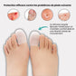 Soft sleeve worn over the big toe to cushion pressure inside the shoe