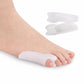 Small soft sleeve slipped over the little toe to cushion a tailor's bunion