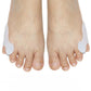 Small soft sleeve slipped over the little toe to cushion a tailor's bunion