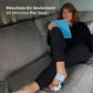 Adjustable bunion corrector strapped around the forefoot to draw the big toe straight