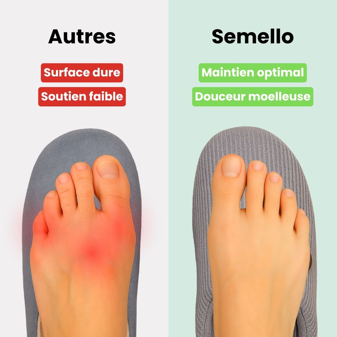 Gray orthopedic slippers with an open toe and a non-slip textured sole