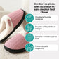 Pink orthopedic winter slippers with a closed back and contoured arch support
