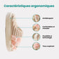 Lined orthopedic slippers with a thick contoured footbed, in pink, green, caramel and gray