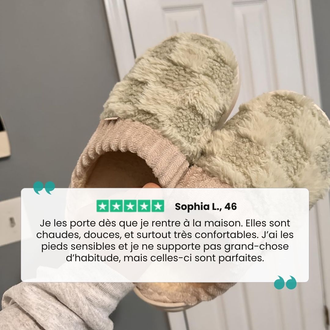 Lined orthopedic slippers with a thick contoured footbed, in pink, green, caramel and gray