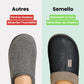 Leather orthopedic slippers with an open back, in blue, black, pink, caramel and red
