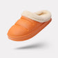 Waterproof orthopedic slippers with a molded one-piece sole, in light green, black, blue and pink