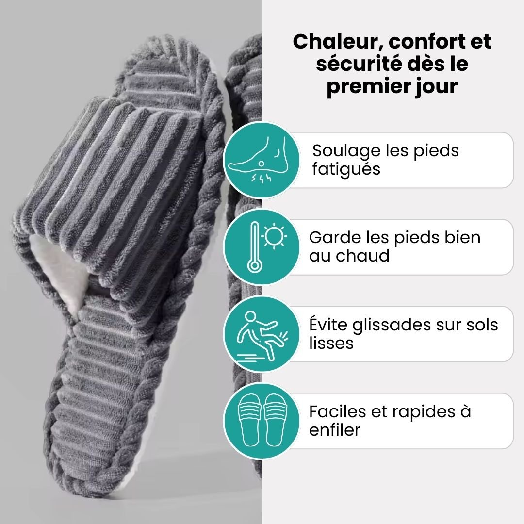 Closed indoor slippers with non-slip soles, in gray, black, coffee, beige and white