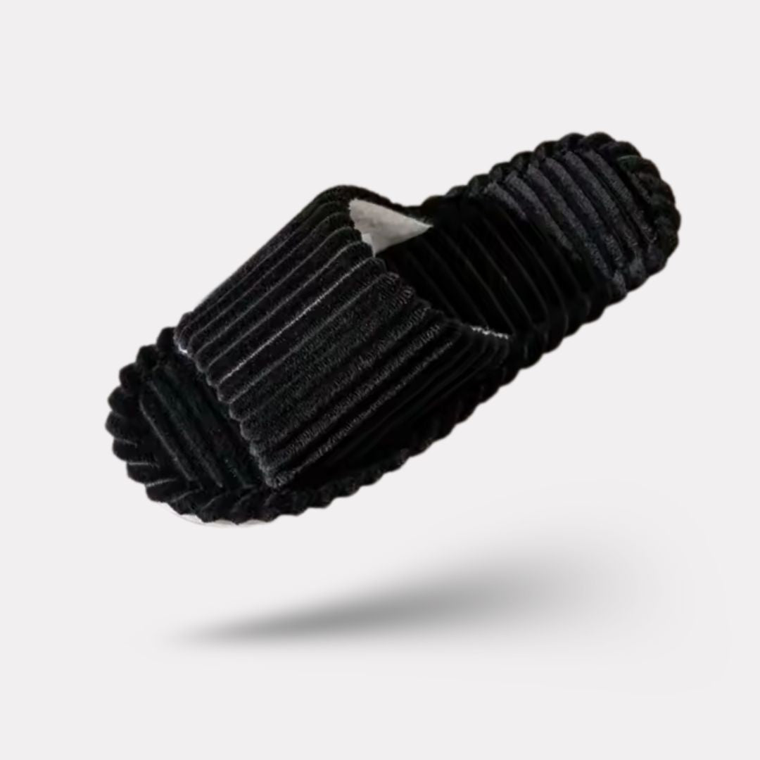 Closed indoor slippers with non-slip soles, in gray, black, coffee, beige and white