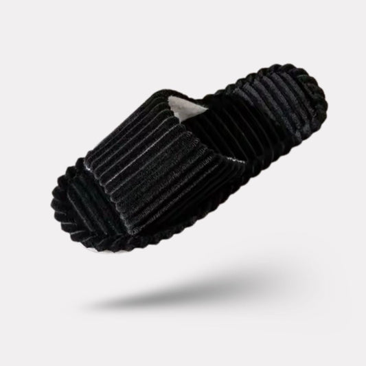 Closed indoor slippers with non-slip soles, in gray, black, coffee, beige and white