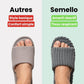 Closed indoor slippers with non-slip soles, in gray, black, coffee, beige and white