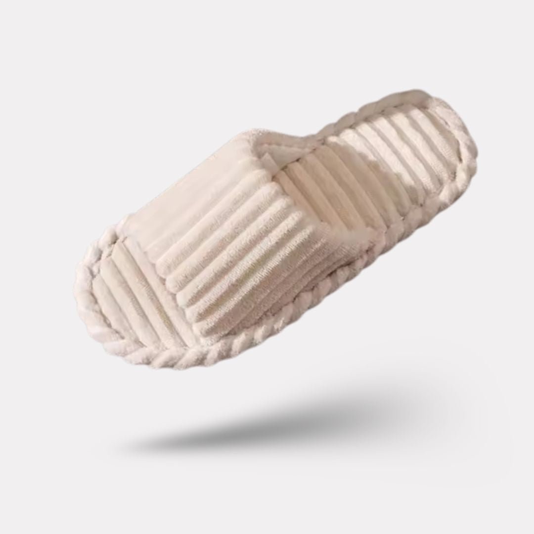 Closed indoor slippers with non-slip soles, in gray, black, coffee, beige and white