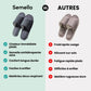 Closed indoor slippers with non-slip soles, in gray, black, coffee, beige and white