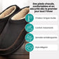 Men's warm slippers with a soft lining and closed heel, in black, gray and khaki