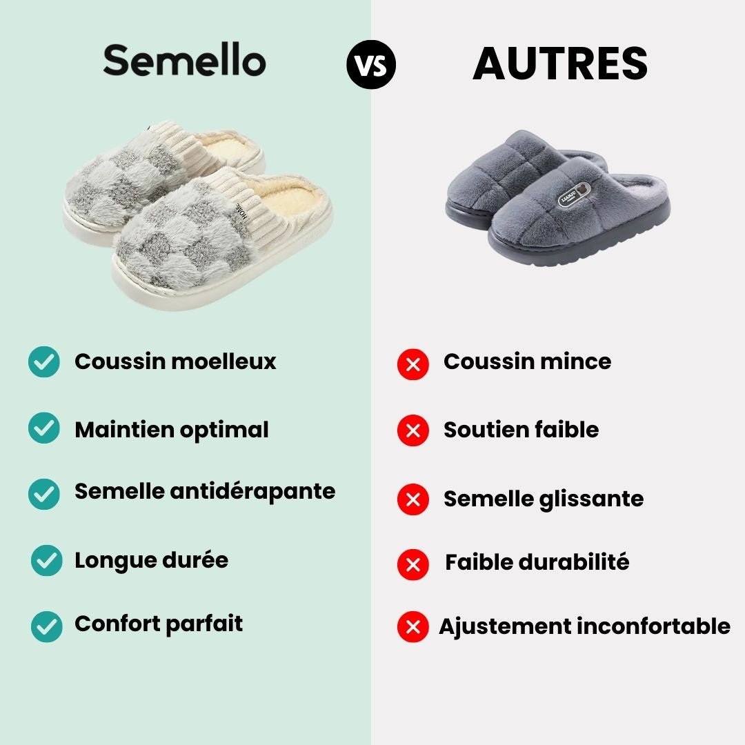 Matching pair of memory foam slippers with an open toe and a thick cushioned sole