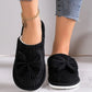 Warm soft-lined winter house slippers in beige, pink, gray and black