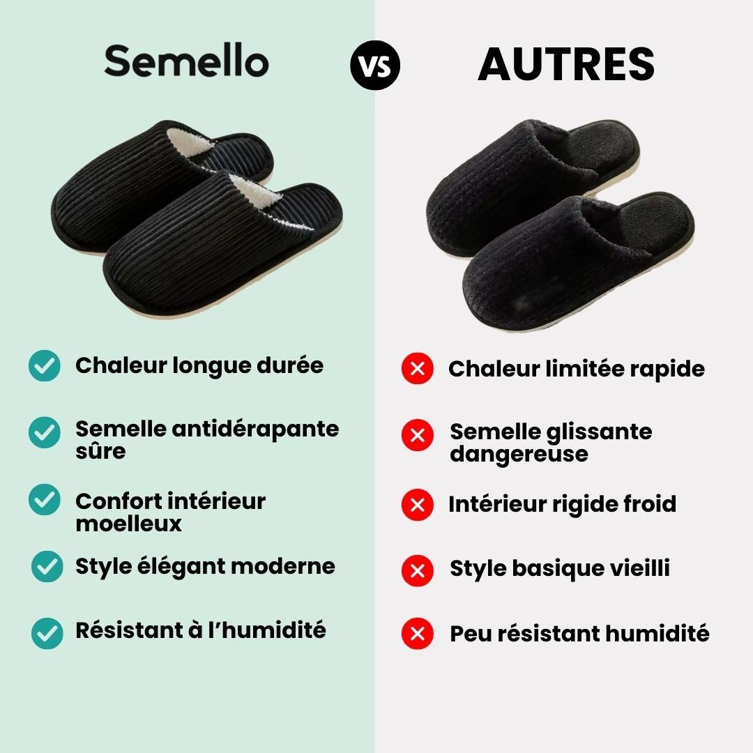 Men's winter slippers with a warm lining and non-slip sole, in gray and black