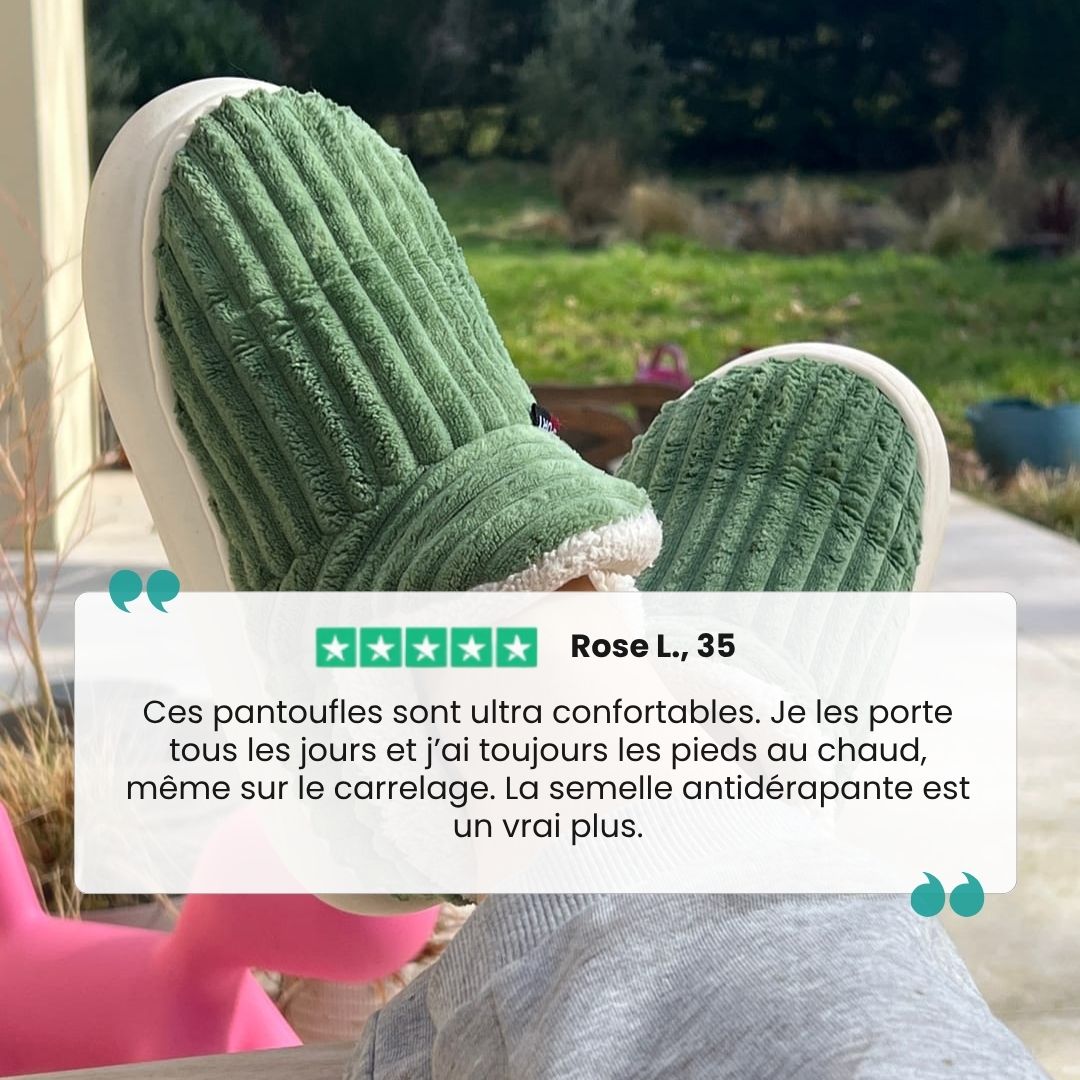 Ultra-soft winter slippers with a plush lining and a contoured supportive footbed