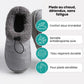 Fluffy cotton slippers with a soft plush lining, in khaki, pink, gray and caramel