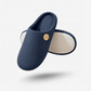Gray orthopedic slippers with an open toe and a non-slip textured sole