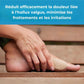 Twelve thin adhesive patches stuck over the bunion to stop rubbing inside the shoe