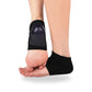 Gel heel protector cup slipped over the heel inside the shoe