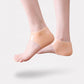 Silicone protectors that cup the back of the heel to stop rubbing in a shoe