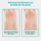 Foot file with a long handle and an abrasive head for smoothing calluses on the heel