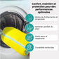 Zippered mesh shoe washing bag for the machine, in yellow, dark gray and light gray