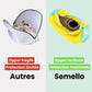 Zippered mesh shoe washing bag for the machine, in yellow, dark gray and light gray