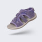 Women's orthopedic sandals with cushioned footbeds, in sky blue, pink, blue, black and purple