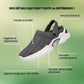 Men's orthopedic sandals with wide hook-and-loop straps and a molded footbed