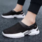 Men's orthopedic sandals with wide hook-and-loop straps and a molded footbed