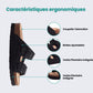 Summer sandals on a cork sole with a molded arch support under the foot