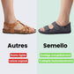 Gray and black open summer sandals for diabetic feet with wide adjustable straps
